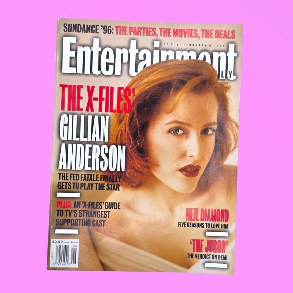 Vintage 1996 Entertainment Weekly Magazine Gillian Anderson X-Files Issue
